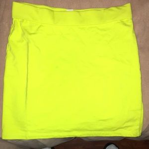 Neon green Mini Skirt size medium